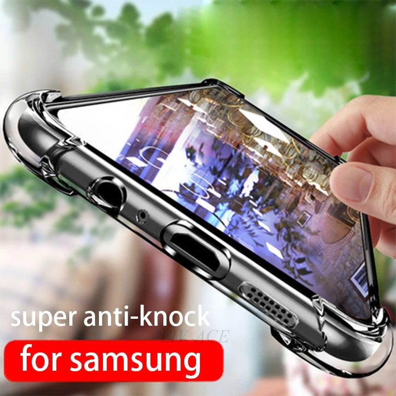 Подушка безопасности противоударный прозрачный ТПУ чехол для телефона для samsung galaxy note 9 8 5 4 3 s8 s9 plus s7 s6 edge c9 c8 c7 c5 pro Чехол