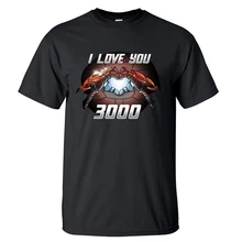 Я люблю тебя, 3000, Тони Старк, Мстители, Железный человек, футболка, Мужская футболка, летний топ, футболки, хлопок, короткий рукав, Супергерой, футболка, топы