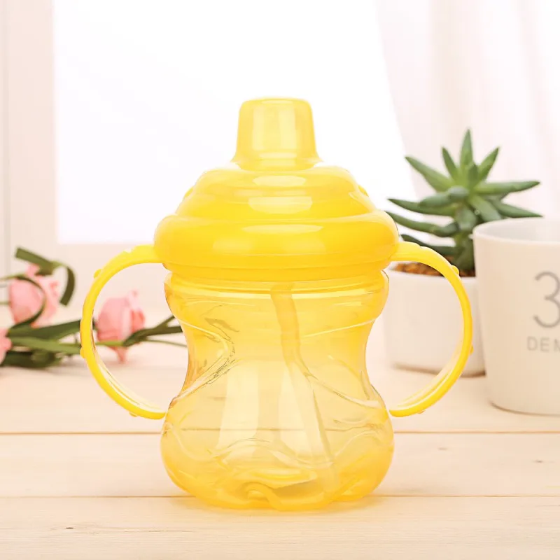 260 мл Baby Cup соломы бутылки дети учатся кормления питьевой ручка Дети соломы сок Бутылки для воды 2018 Новый