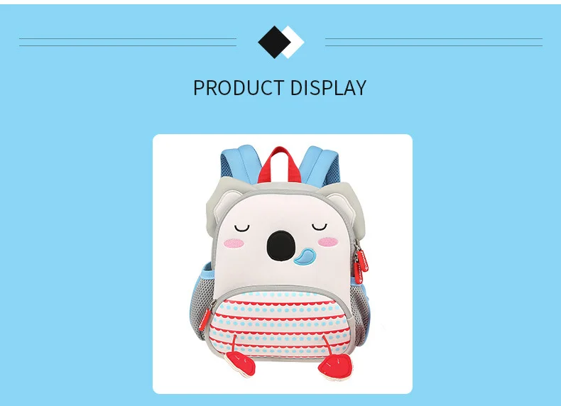Модные детские школьные рюкзаки с изображением животных для детей, милый школьный рюкзак с изображением кролика коалы для детского сада, школьные сумки для девочек, Mochila Escolar