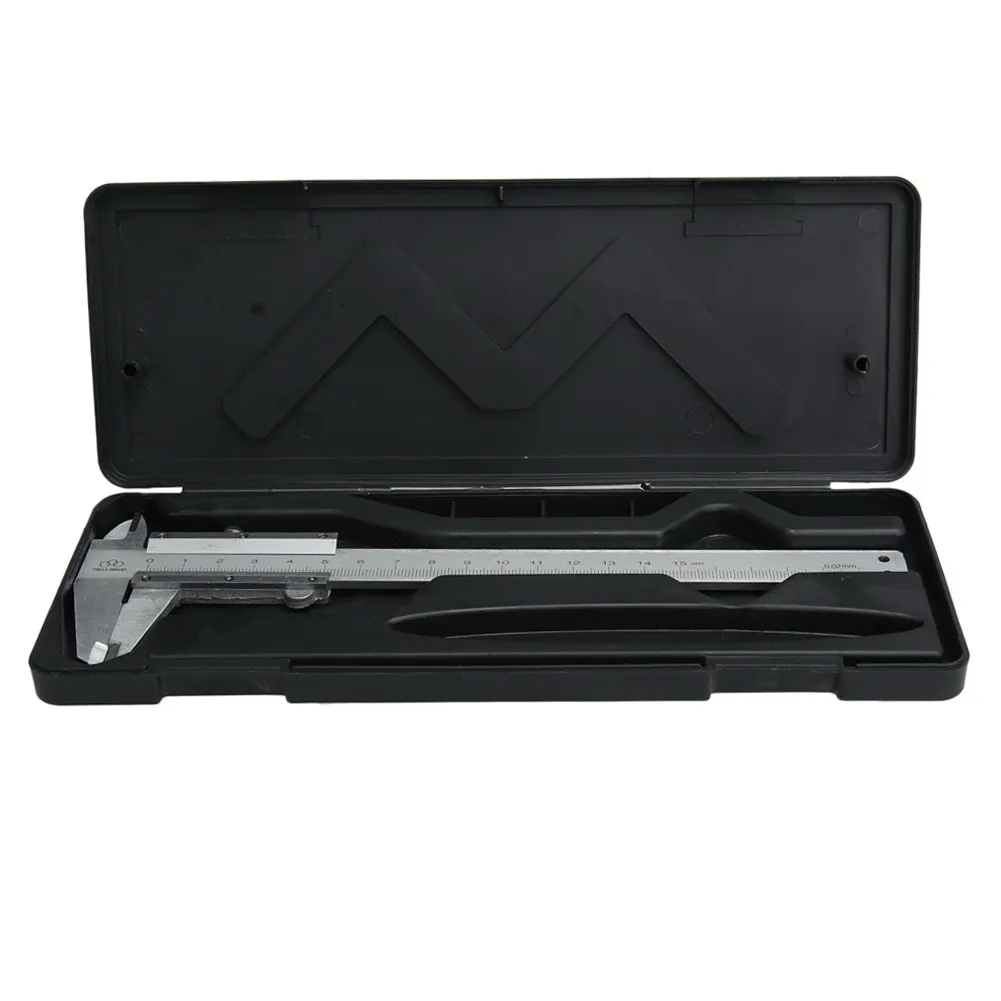 

Steel Vernier Caliper with Self lock 6" 0-150mm Metal Calipers Gauge Metal Casing Measuring Tools