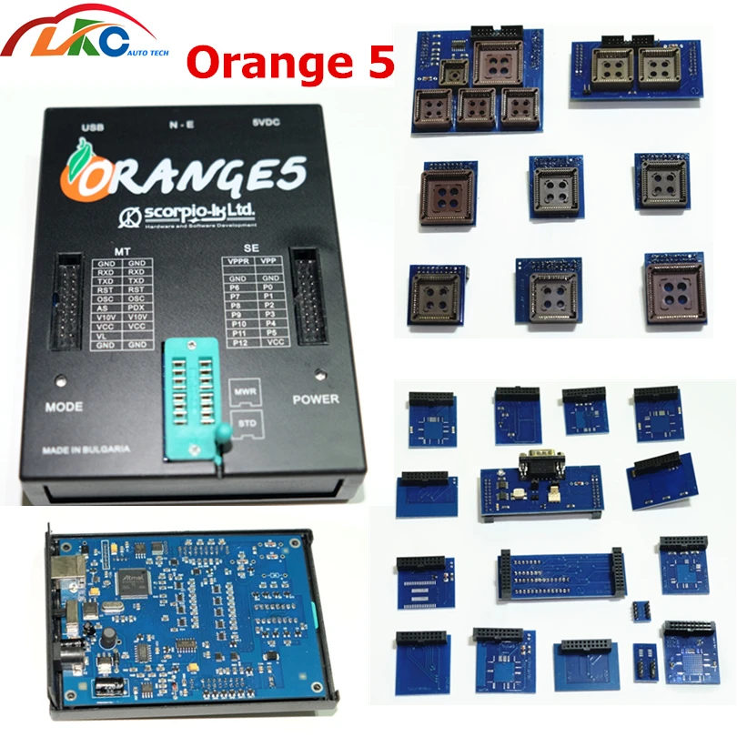 

High Quality Orange 5 With Full Adapters new version orange 5 programmer DHL Free shipping
