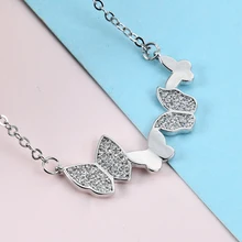

New high-end micro butterfly pendant with chain fashion sexy personality of butterfly ladies collarbone chain