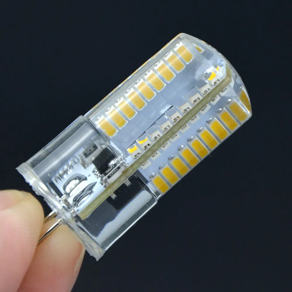 Затемнения мини G9 G4 E11 E12 E14 E17 светодиодный лампы 110 V/220 V 64 светодиодные Кукуруза