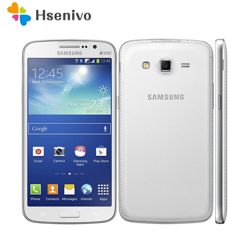 

G7102 Original Unlocked Samsung G7102 Grand 2 GPS 8GB ROM 8MP Quad Core Dual SIM Cards Refurbished Smartphone Free Shipping