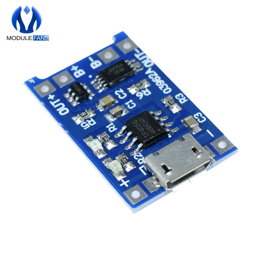 10 шт. Micro USB 5 в 1 а 18650 TP4056 TC4056A TC4056 литиевая батарея зарядное устройство Модуль зарядная плата с защитой двойные функции