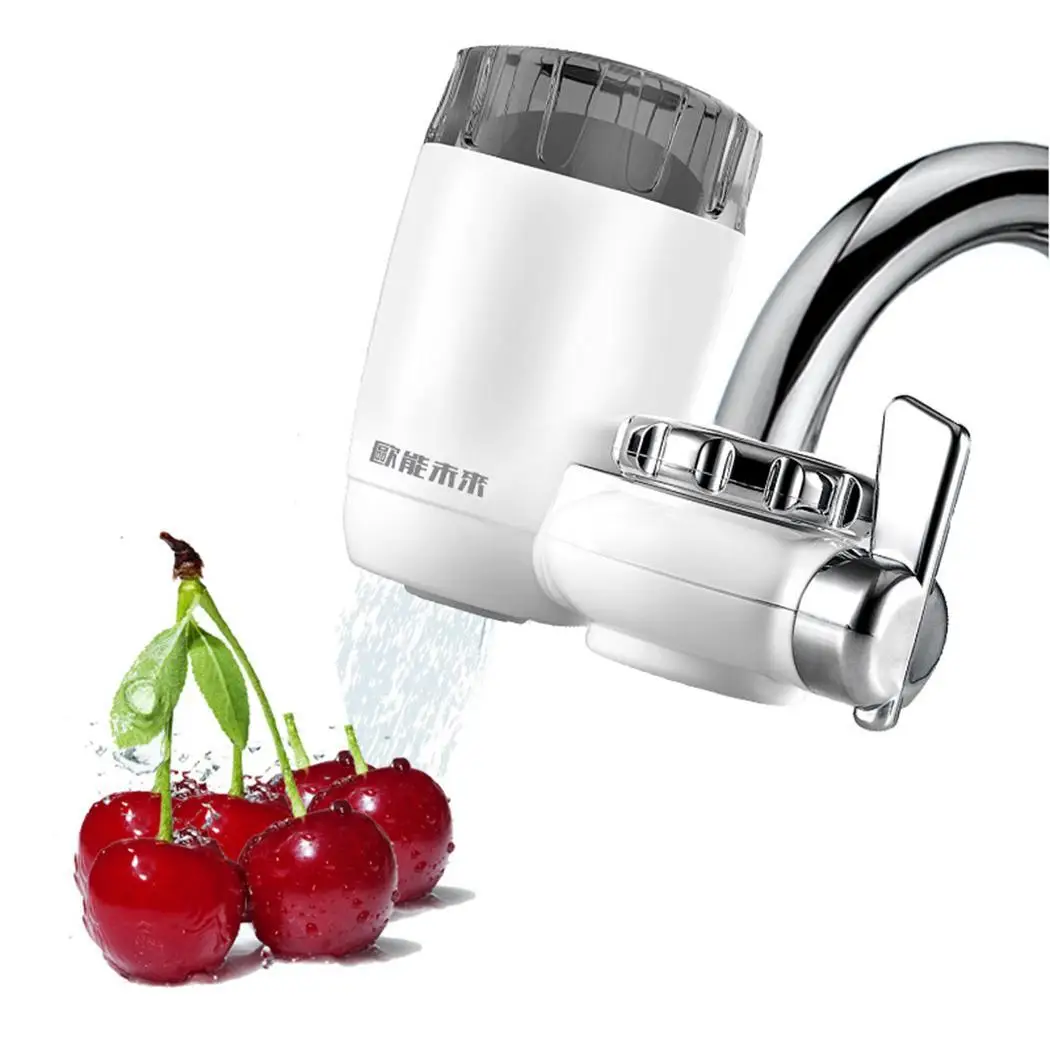 

Home Kitchen Tap Faucets Ceramic Water Appliances Filter Water Purifier Strainer White