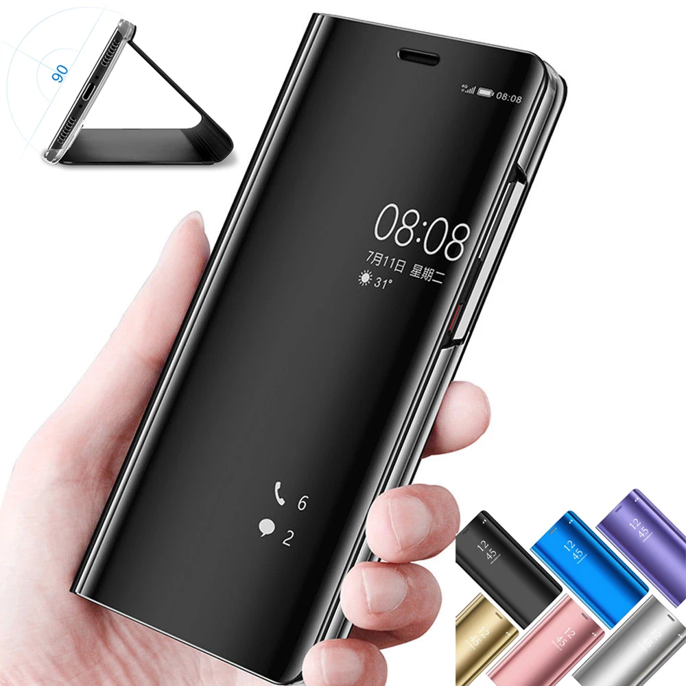 Зеркальный Чехол С Откидывающейся Крышкой для huawei P Smart P10 P20 Коврики 10 20 Lite Pro NOVA 3i 3