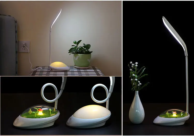 DE.SOUL Desk Lamps LED Bed Reading Book Light Desk Lamp USB Charging Table Lamp Desk Lamps Led Table Light Table Touch 3 Modes 20