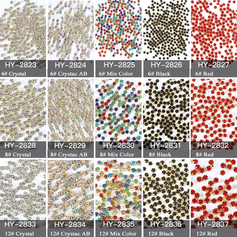 

New 200pcs Crystal colorful Transparent Clear Nail Claw Rhinestone Square Japanese Nail Art Decorations Glitter 3D