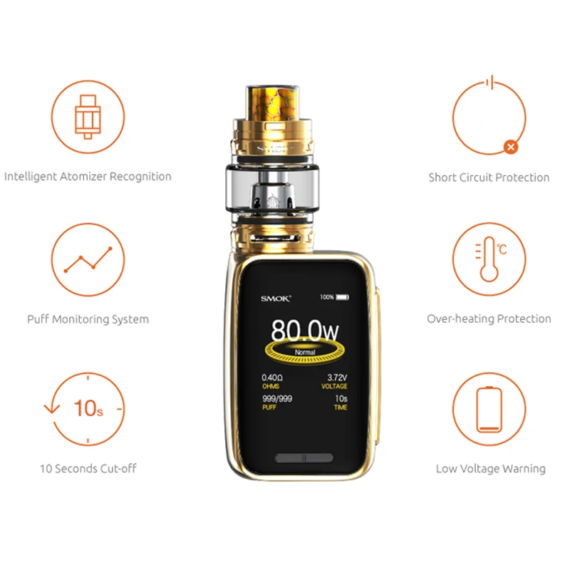 Набор для вейпа Smok X Priv 80W Baby Box MOD 6 мл V12 Big prince Tank и buit in аккумулятор 2300 мАч