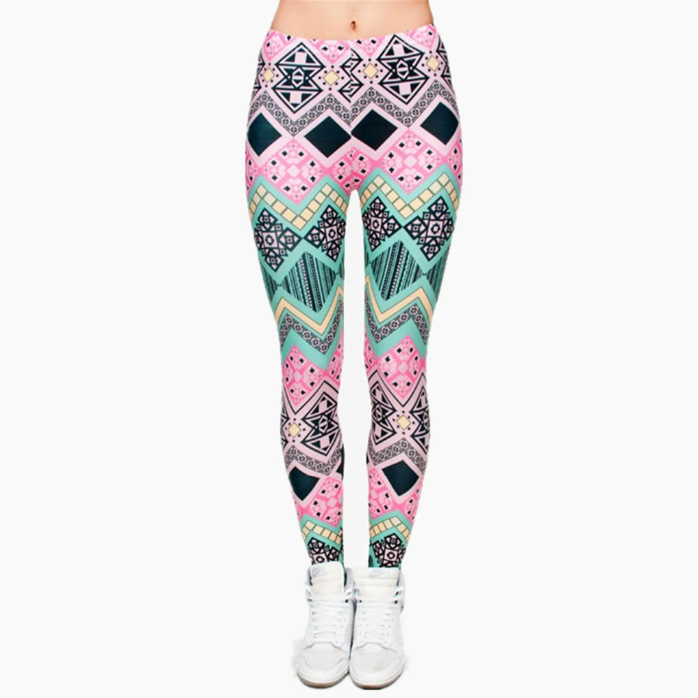 Женские леггинсы в стиле панк с принтом ацтексов|women brand leggings|women fashion leggingswomen leggings |