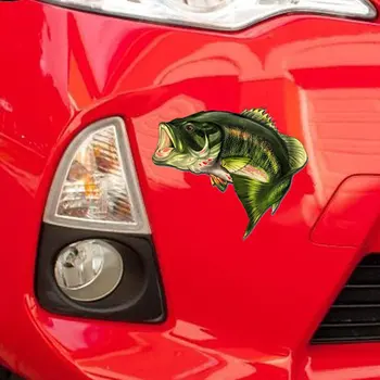 

Fishing reflective car stickers Bassfish reflective stickers Outdoor fishing cart sticker