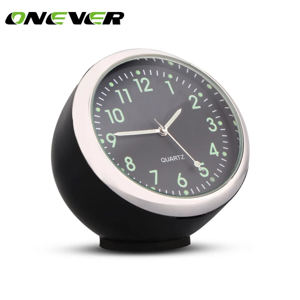 

Onever Anti-Scratch Car Clock Mechanics Quartz Clock With Luminous Light Mini Noctilucent Watch Clocks For Auto Home Decoration