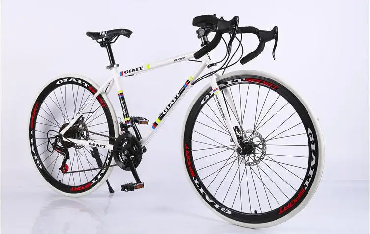 Top Steel  frame  road  bicycle   2016 new cycling jersey bicicleta  bike 52cm  man& woman bike   21/24/27  speed   Disc  brakes 3 0