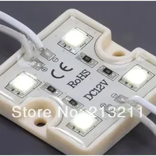 AAA 100 шт. 5050 4 Светодиодный модуль белый/теплый белый Водонепроницаемый IP68 DC12V smd светодиодный 5050 модуль