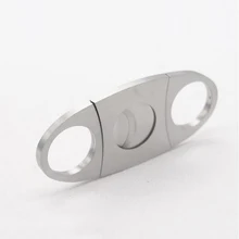 Новая металлическая коробка для сигар из нержавеющей стали резак Классические карманные гаджеты сигаретный нож гильотина