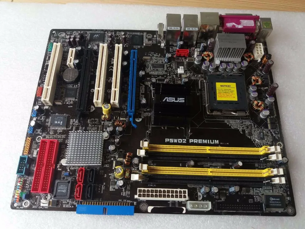 Для ASUS P5WD2 Premium 775 stitch Роскошная материнская плата DDR2 оригинальная б/у
