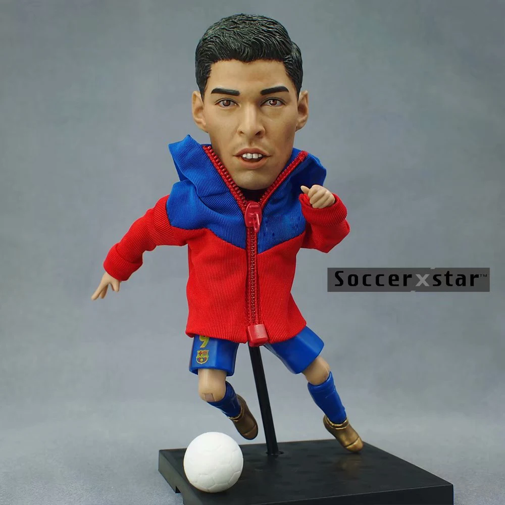

Soccerxstar Figurine Football Player Movable Dolls 9# SUAREZ (BAR 2017/18) 12CM/5in Figure BOX include Accessories