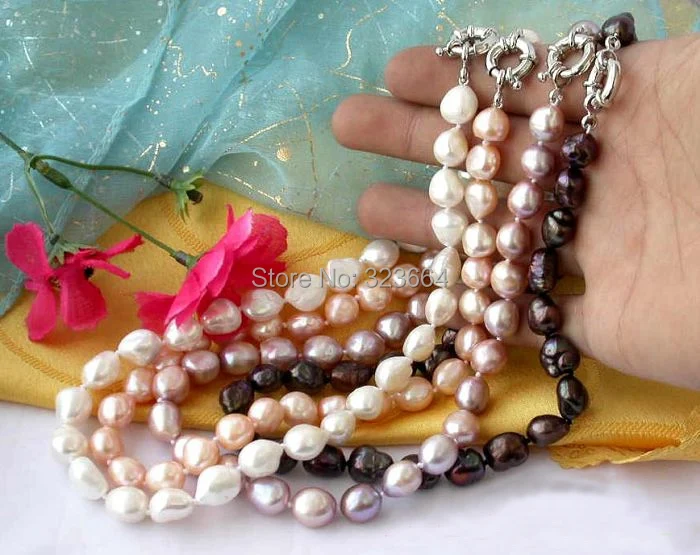 

wholesale 4ITEM 18"13MM white BAROQUE FW PEARL NECKLACE