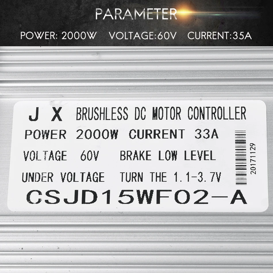 Контроллер электрического велосипеда 60 в 2000 Вт 33A 15Mosfet e бесщеточный контроллер двигателя велосипеда bldc контроллер