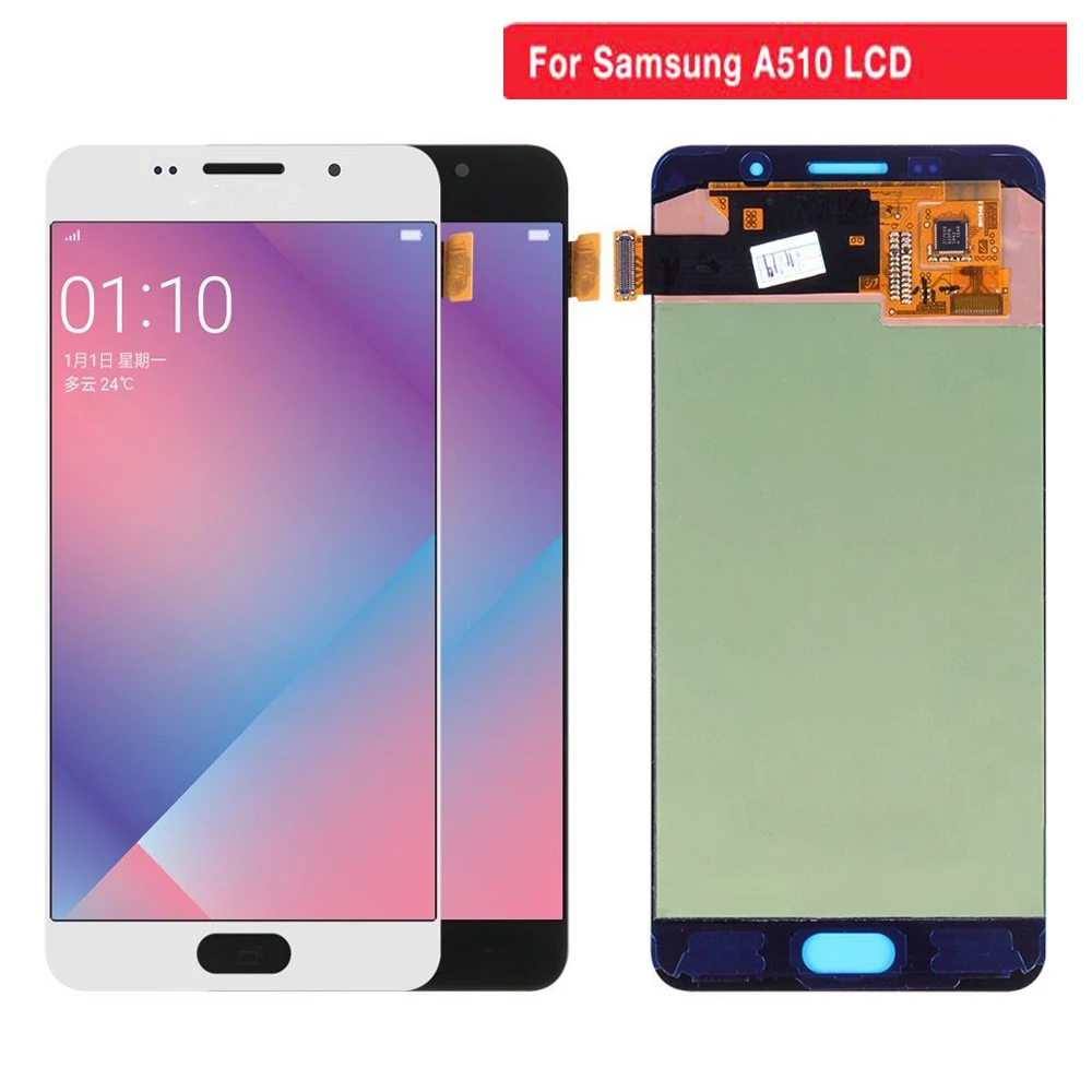 Sinbeda Super AMOLED 5 2 ''ЖК дисплей для SAMSUNG GALAXY A5 2016 ЖК A510 A510F сенсорный экран дигитайзер