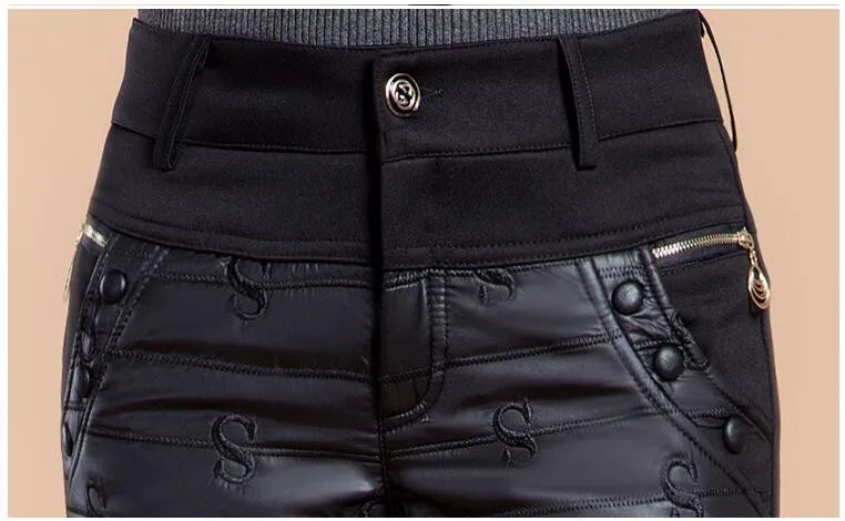 Очень высокое качество, женские зимние утепленные шорты, Осень-зима, сексуальные черные шорты с высокой талией размера плюс 5XL, женские короткие брюки