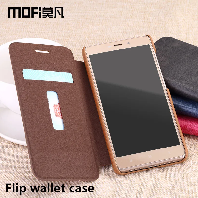 

redmi 4 pro case flip cover xiaomi redmi4 wallet cover hard back leather protect MOFi original xiaomi redmi 4 pro case cover