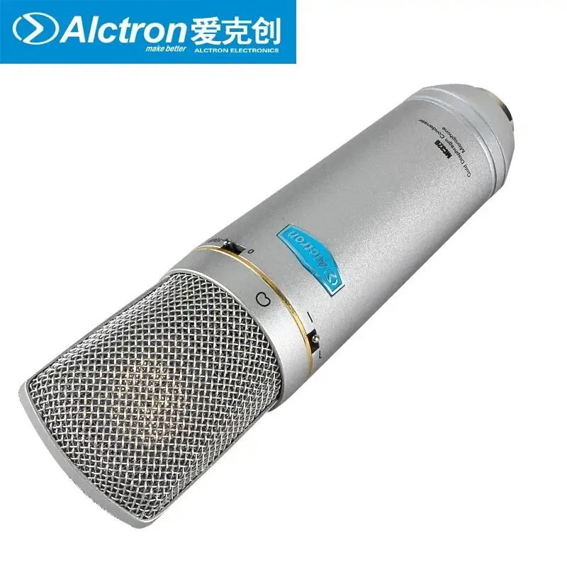 Alctron MC320 большой мембранный FET конденсаторный записывающий микрофон для студий, вещания и выступлений на сцене