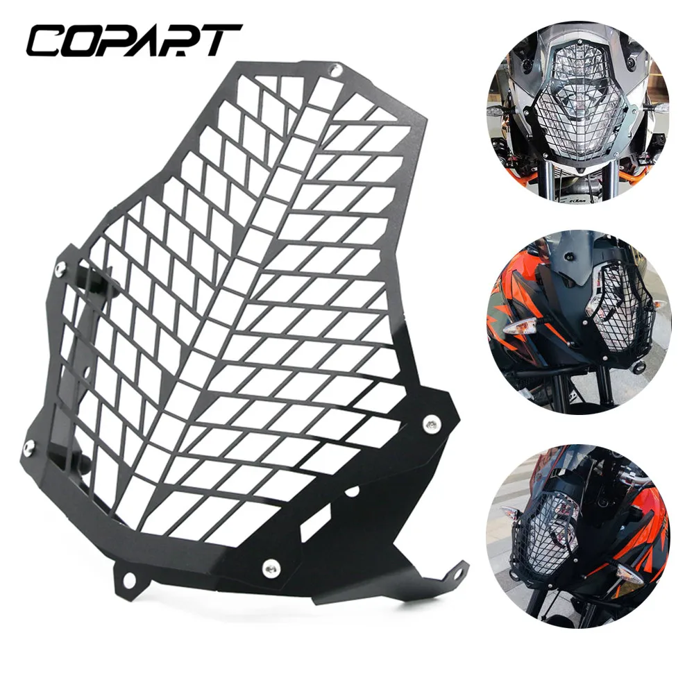 Для KTM 1290 1190 1090 1050 Super Adventure мотоцикл CNC алюминиевая решетка для фар Защитная крышка