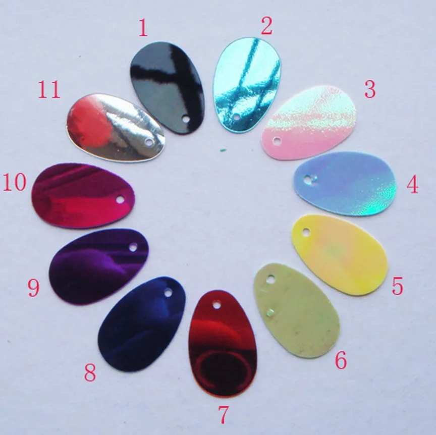 

70pcs/ DIY jewelry accessories Dance clothing accessories sequins 12 * 20mm oval-shaped sequins