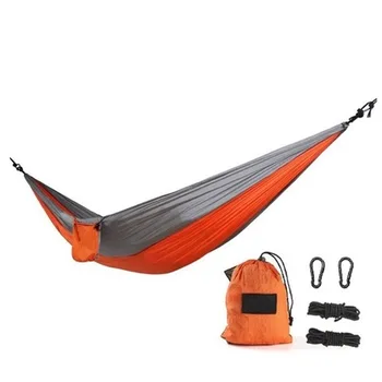 

Two person Hammocks Outdoor Furniture light parachute fabric 210 T dacron hammock 270*140 cm hamac hangmat hanging chair hot