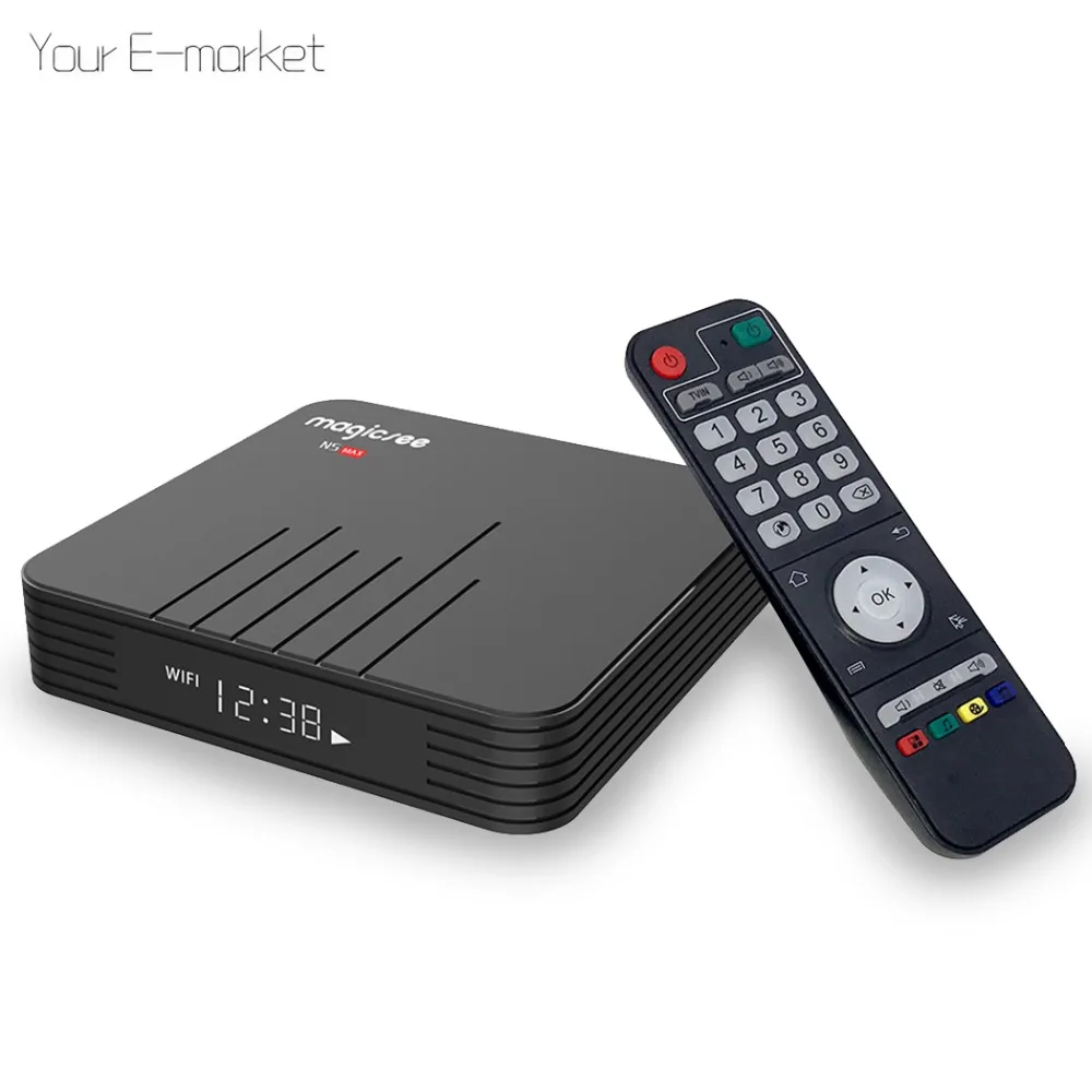 ТВ приставка MAGICSEE N5 MAX на Android Amlogic S905X 8 1 4 Гб ОЗУ 32 64 ПЗУ 2 4G + 5G Wi Fi 1000 Мбит/с BT4.1