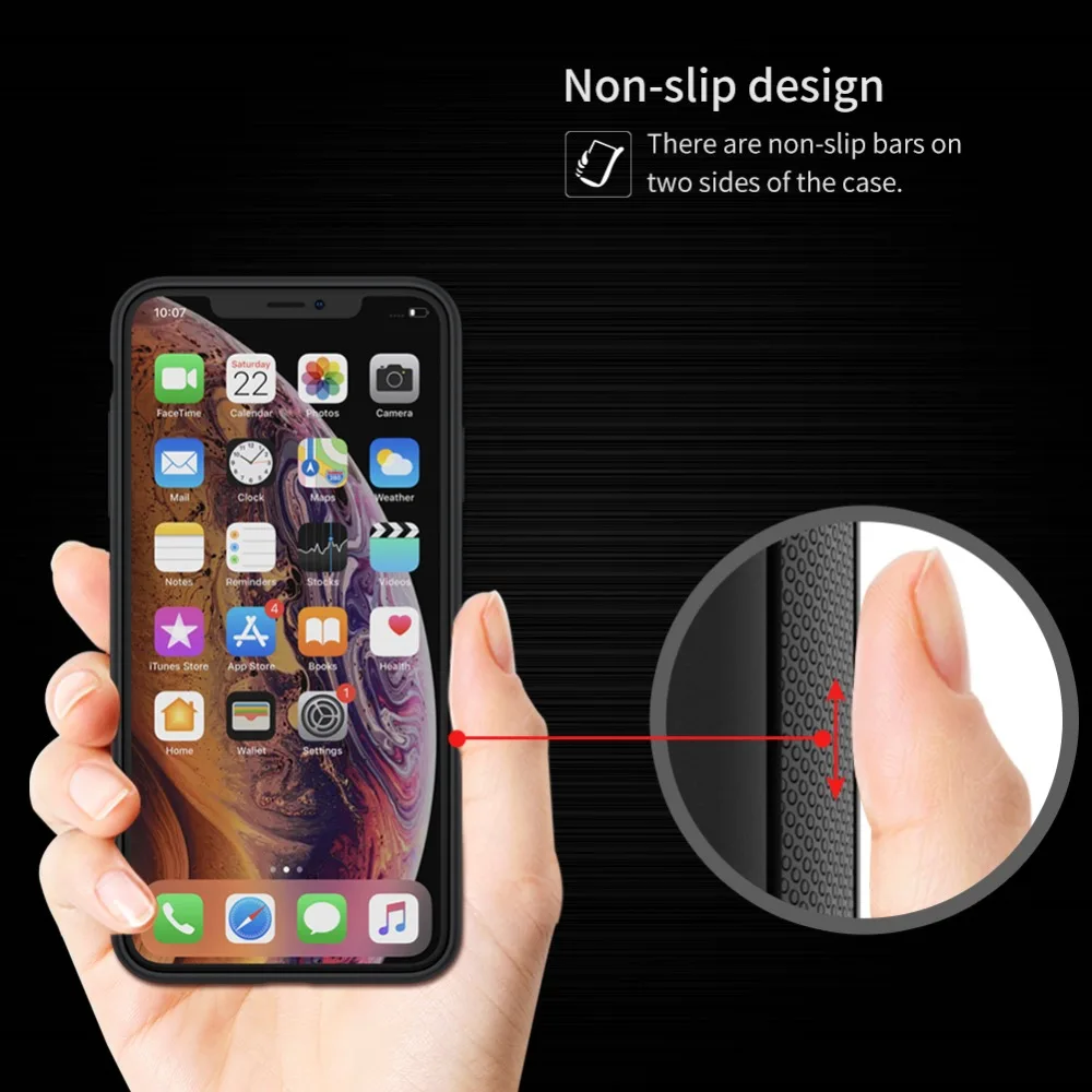 Nillkin Wireless Charging Case Magnetic Shell Cover for iPhone XS Max/XR/XS/X TPU Silicone GPS Stand Cases for wireless charger