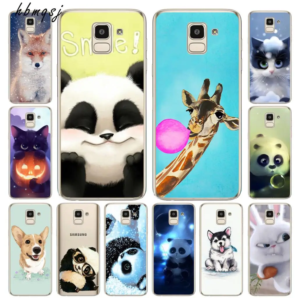 

For samsung galaxy s10 s10e s9 s8 plus case silicone soft cartoon panda cute original coque for galaxy s10 phone back cover