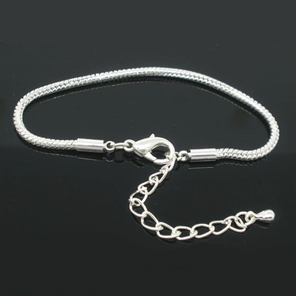 DoreenBeads оптовая продажа 4 шт. серебряные браслеты с застежкой лобстером и цепочкой
