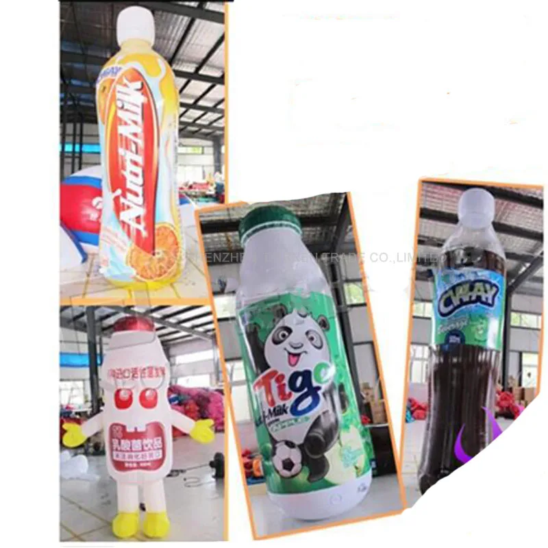 

Advertising Inflatable Beverages Bottle 4m High Outstanding Customize Inflatable Advertising Balloon of Drink Bottle with Blower
