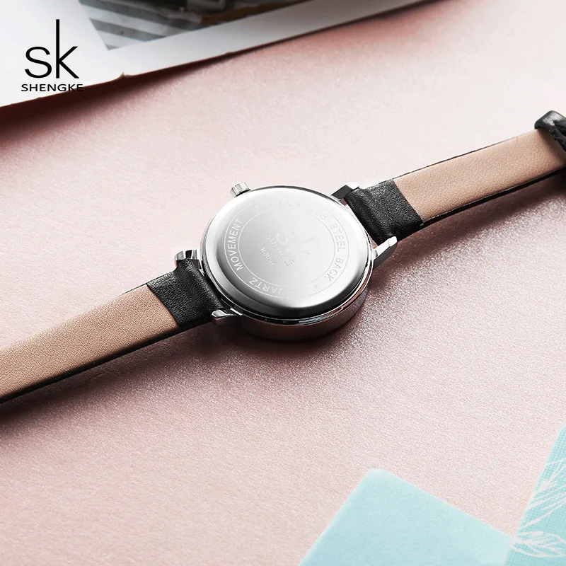 Shengke часы женские Брендовые женские модные кожаные часы Reloj Mujer SK креативные кварцевые часы лучшие подарки для женщин# K8057