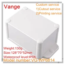 2 шт./лот пресс-форм Штампованный корпус оболочка 128*70*52 мм IP68 водонепроницаемые АБС-пластик коробка проект "сделай сам" для наложения оболочки проводов разъем под водой