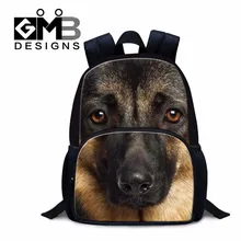 Dispalang 3D немецкая овчарка принт детские школьные сумки маленькие дети mochilas собака узор школьные рюкзаки для учеников начальной школы