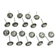 1 комплект 20 шт. 25 мм проволочное колесо роторная нержавеющая щетка шлифовальная машина инструмент для полировки