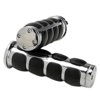 

25 MM UNIVERSAL KNOB ALUMINIUM RUBBER HANDLE CUSTOM MOTORCYCLE CUBE BLACK