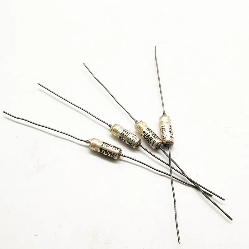1pcs Original M39006/098489 25v 22uf Jan Military Regulations Axial Tantalum Electrolytic
