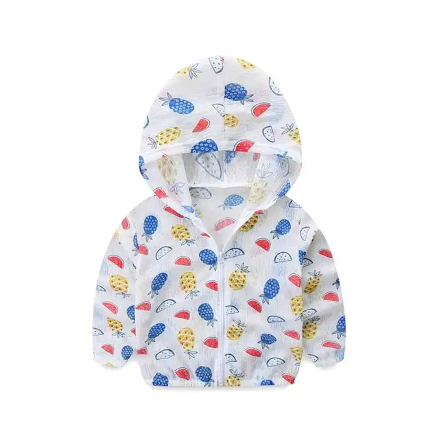 Breathable Cotton Baby Boys Girls Clothes UV Sunscreen Jacket Kids