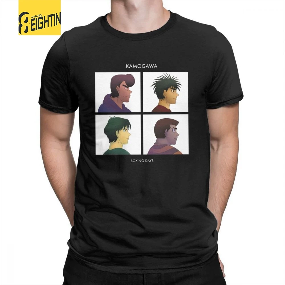 

Hajime No Ippo Demon Days T Shirts Short-Sleeved 100% Cotton T-Shirts Brand Tee Shirts Leisure Male Sport Boxing Plus Size