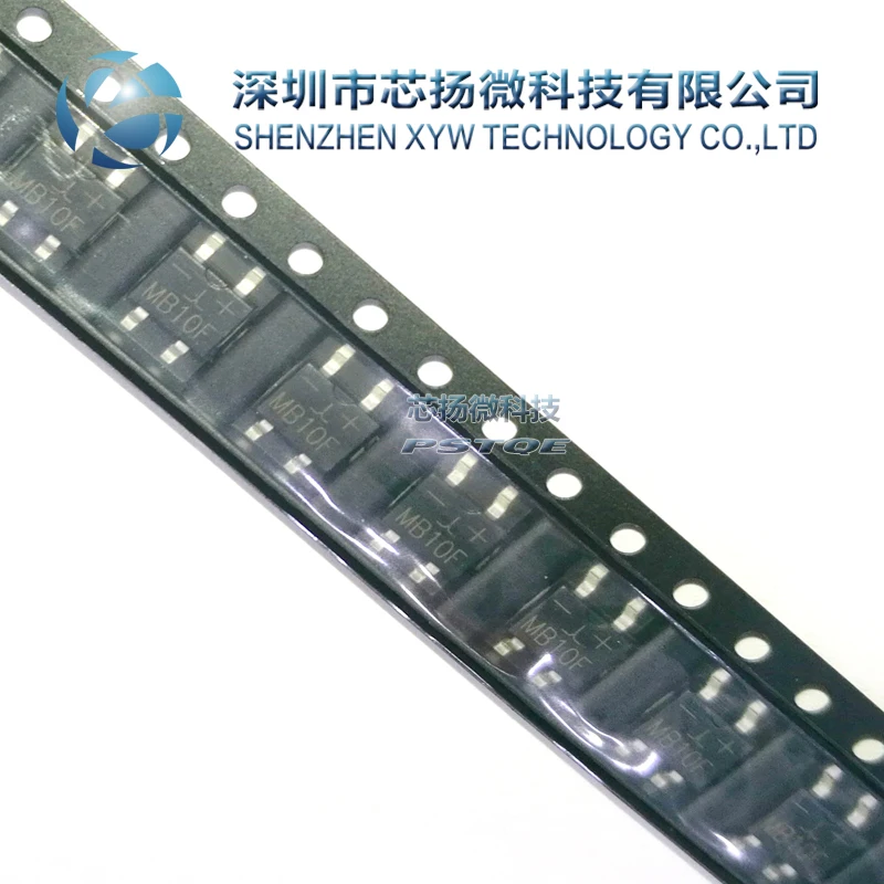 Новый оригинальный 100 шт. MB10F MB10 SOP4 1A 1000V SMD | Электронные компоненты и