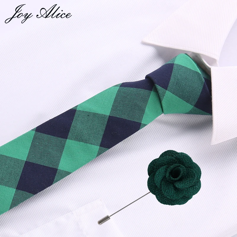 Новое поступление 6 см галстук Для мужчин галстук и pin комплект человек Corbatas Hombre цветочный плед Свадебный галстук Cravate Hommer подарок для