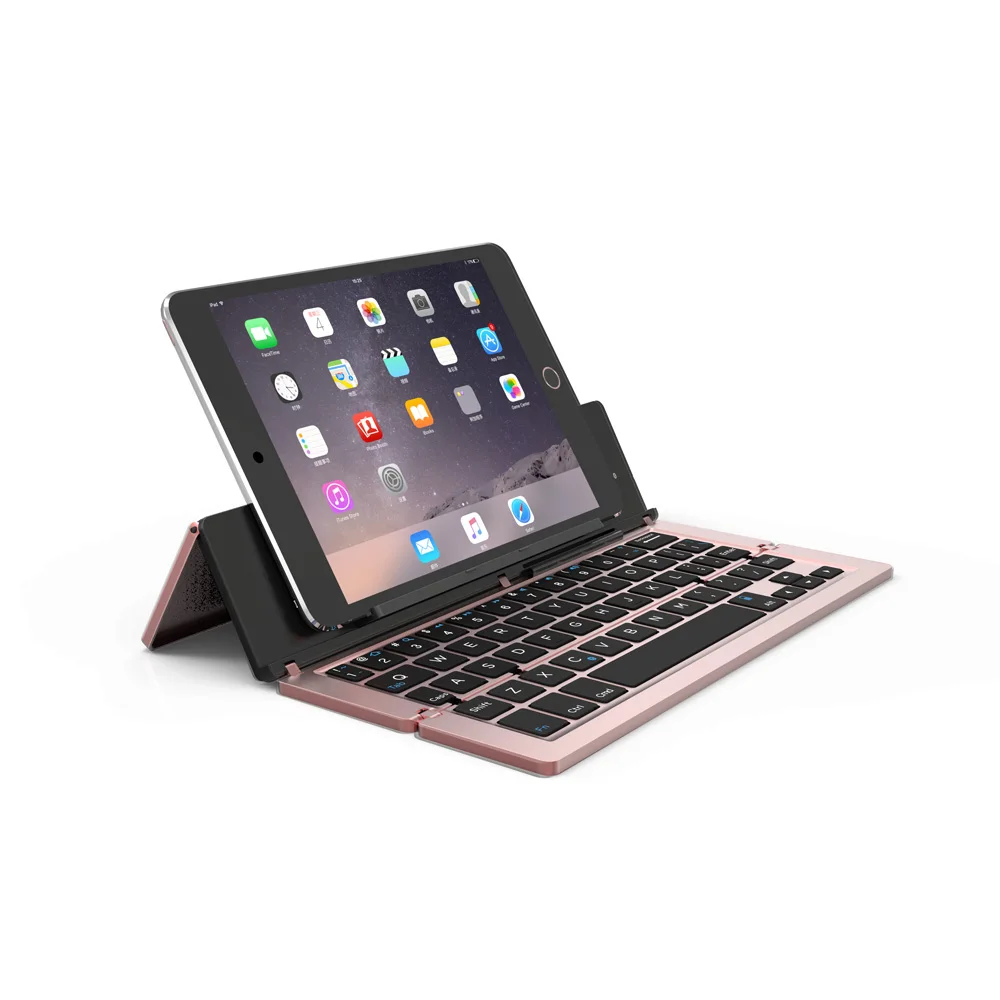

Universal Aluminum Alloy Wireless Bluetooth Keyboard for iPad iPhone Samsung Nokia IOS Windows Android System Tablet PC Phone