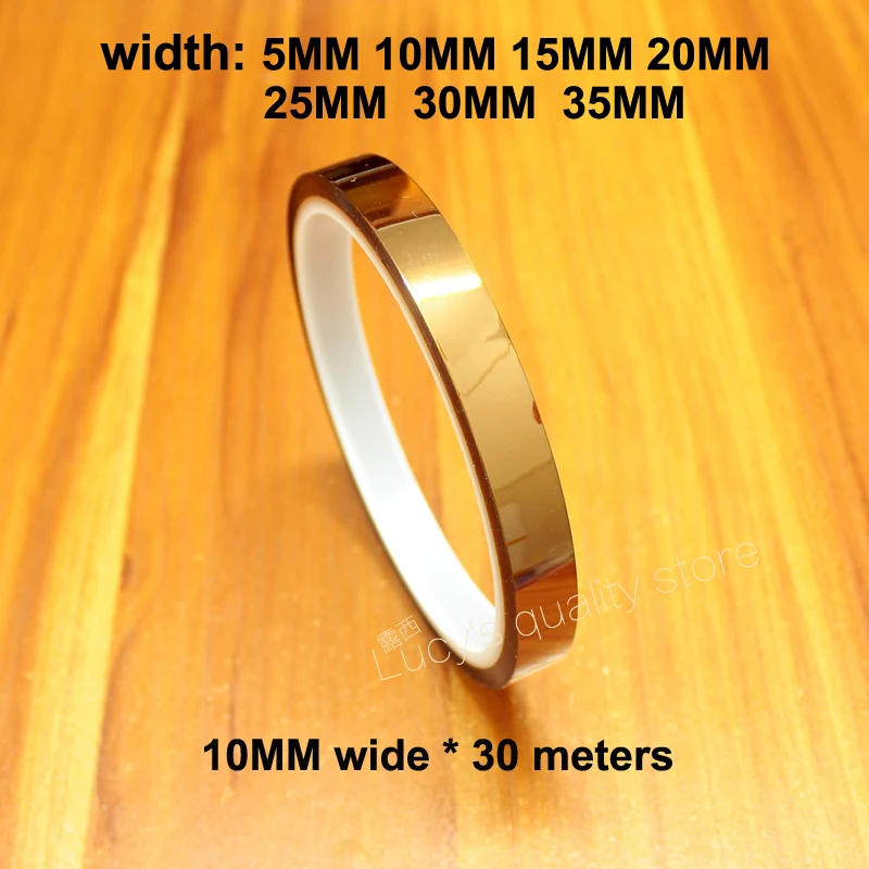 

30M Gold finger high temperature tape Polyimide high temperature tape Brown high temperature industrial tape Insulation Tape