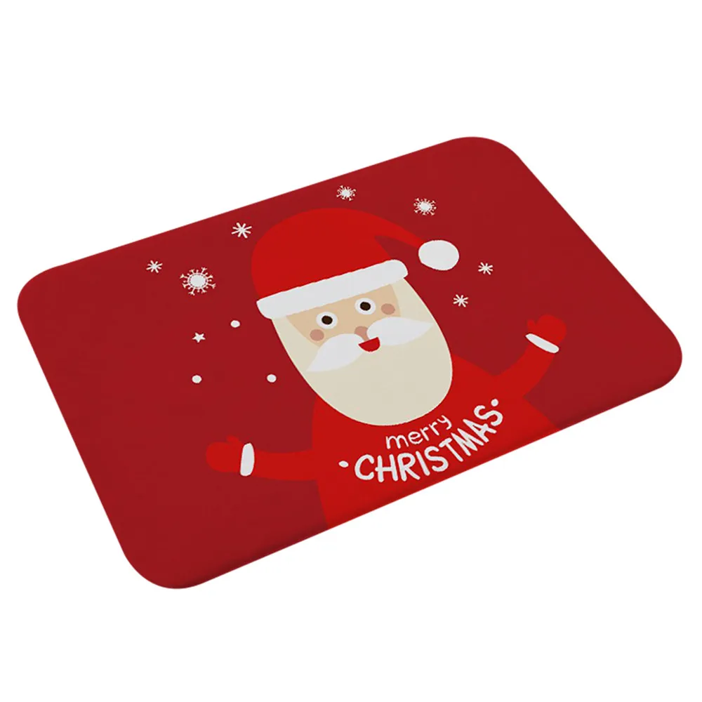 Многоцветный водонепроницаемый нескользящий коврик Merry Christmas для ванной комнаты